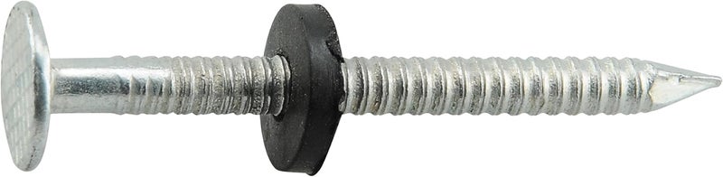Fas-n-Tite Electro-Galvanized Ringed Roofing Nails with Neoprene Washer (1-3/4") - 5lb Box - Image 2